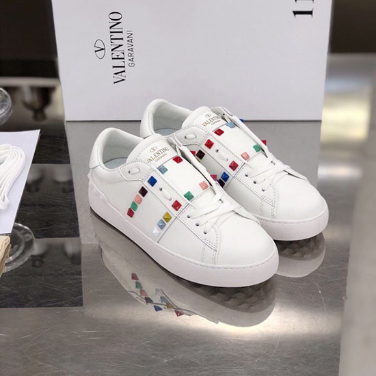 Valentino Garavani Rockstud Leather Sneakers White VS18063