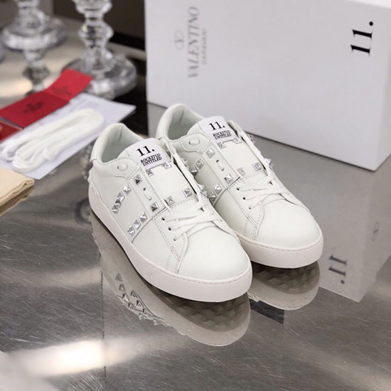 Valentino Garavani Rockstud Leather Sneakers White VS18064