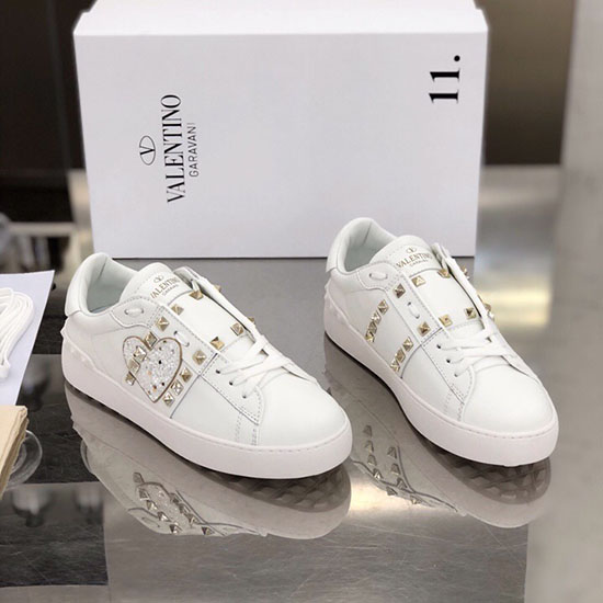 Valentino Garavani Rockstud Leather Sneakers White VS18065