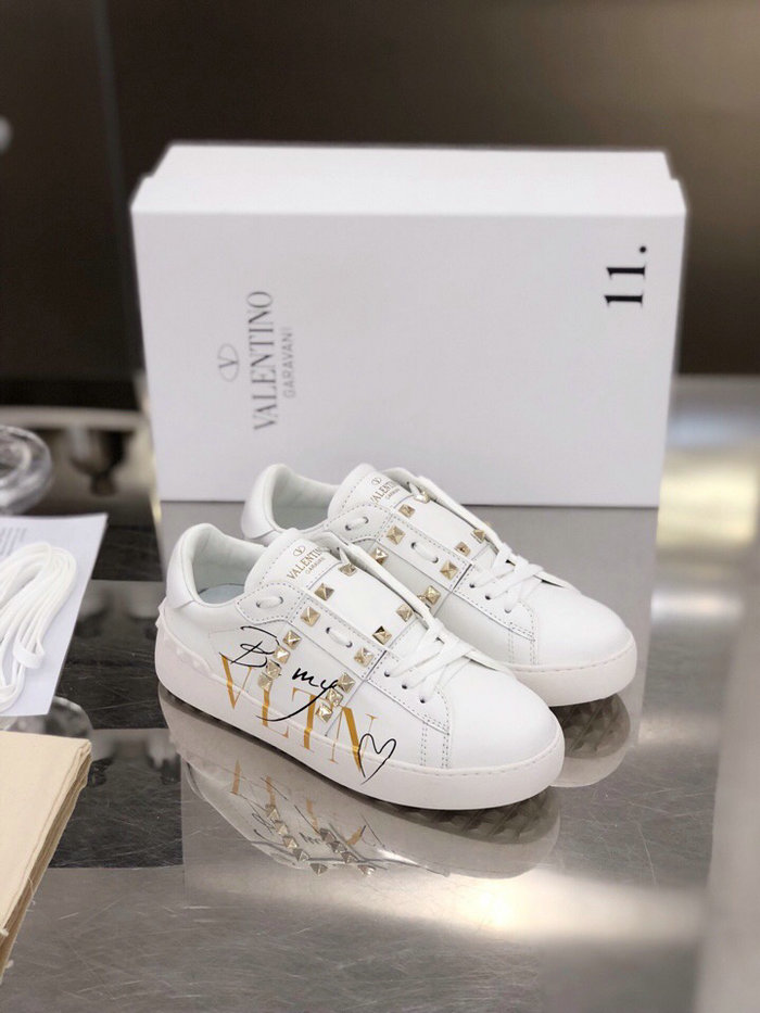 Valentino Garavani Rockstud Leather Sneakers White VS18067