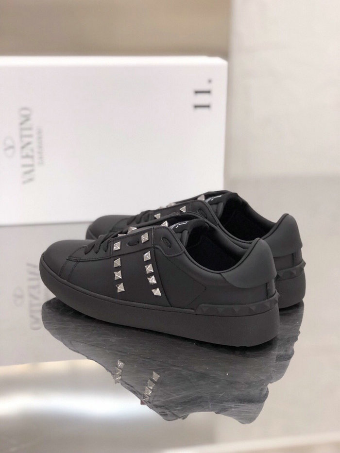 Valentino Garavani Rockstud Leather Sneakers Black VS18069