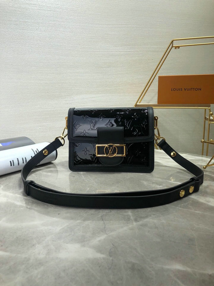 Louis Vuitton Monogram Vernis Mini Dauphine Black M44580