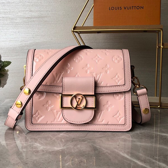 Louis Vuitton Monogram Vernis Mini Dauphine Pink M44580