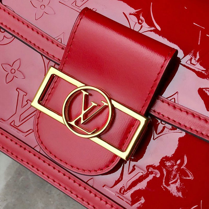 Louis Vuitton Monogram Vernis Mini Dauphine Red M44580