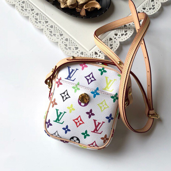 Louis Vuitton Monogram Multicolor Rift Bag White M40055
