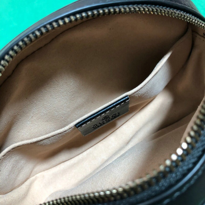 Gucci GG Marmont Matelasse Leather Belt Bag Black 476434