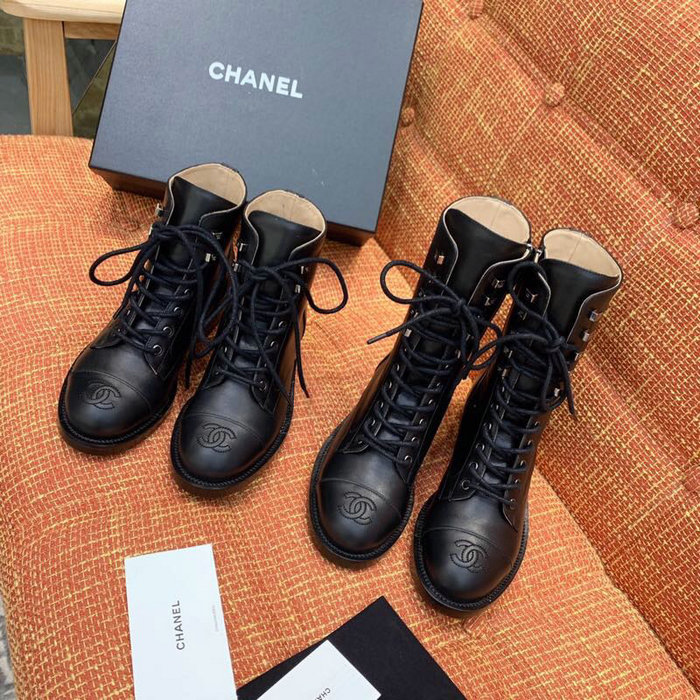 Chanel Calfskin Boots Black CS14087