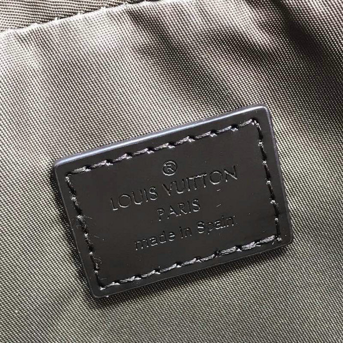 Louis Vuitton Canvas Belt Bag Black M93619