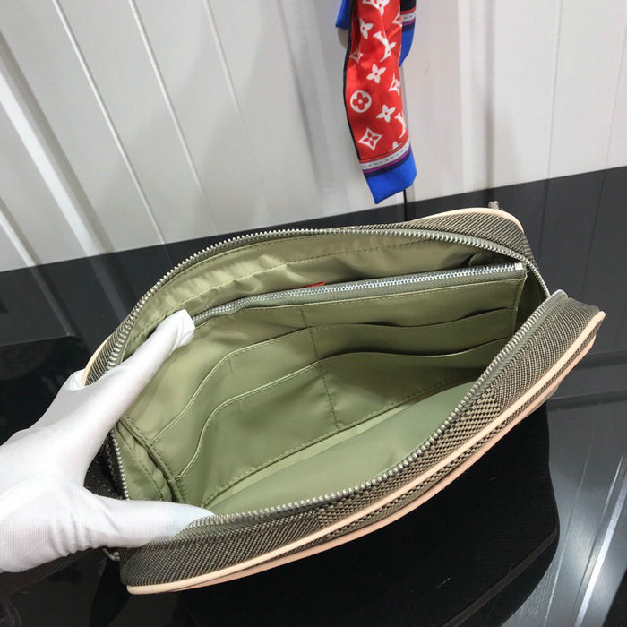 Louis Vuitton Canvas Belt Bag Green M93619