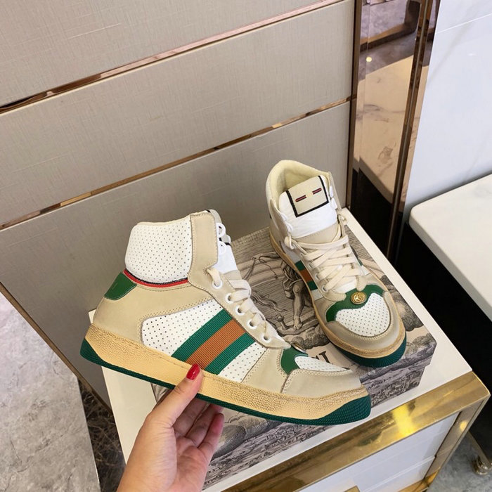 Gucci Screener Leather Sneaker Green GS21101