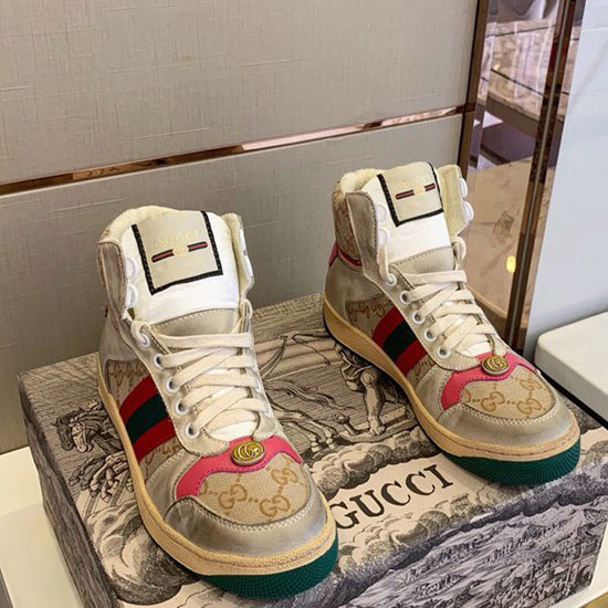 Gucci Screener Leather Sneaker Red GS21101