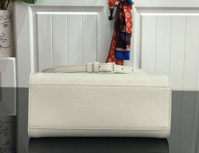 Louis Vuitton Soft Calfskin Lockme Tote PM White M55845