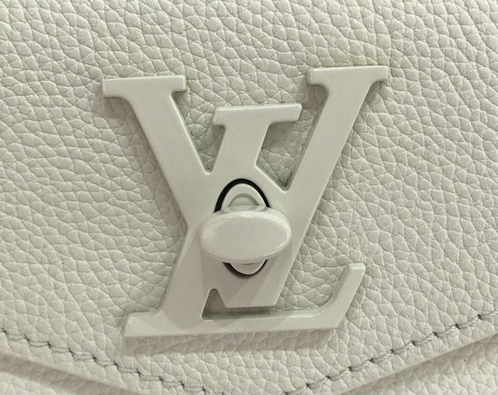 Louis Vuitton Soft Calfskin Lockme Tote PM White M55845