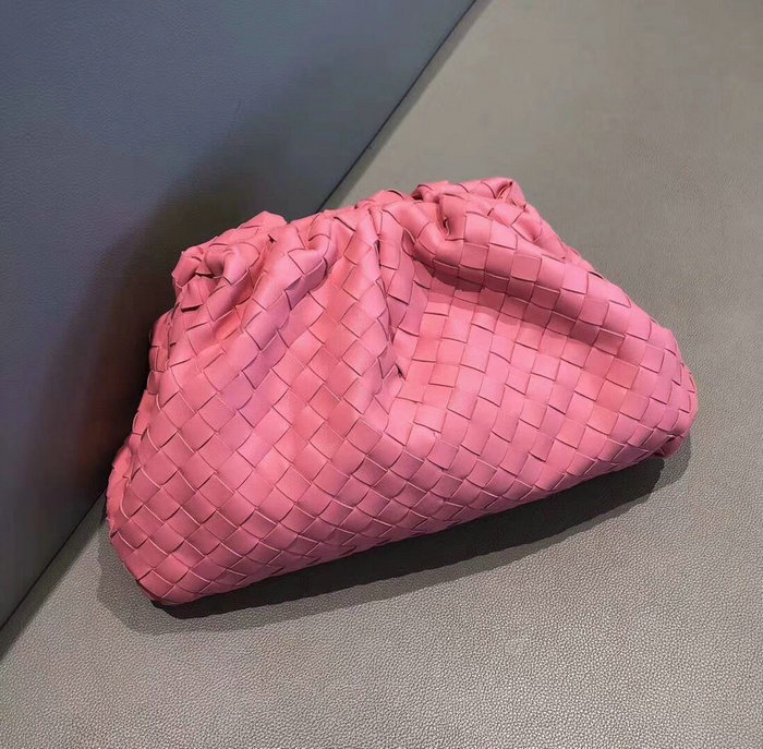 Bottega Veneta Woven Leather The Pouch Pink 576175