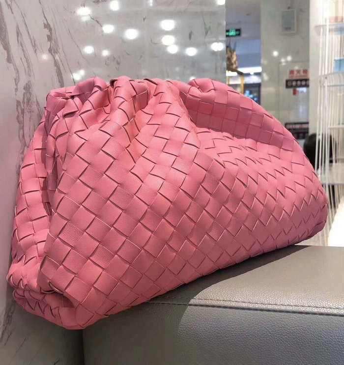 Bottega Veneta Woven Leather The Pouch Pink 576175