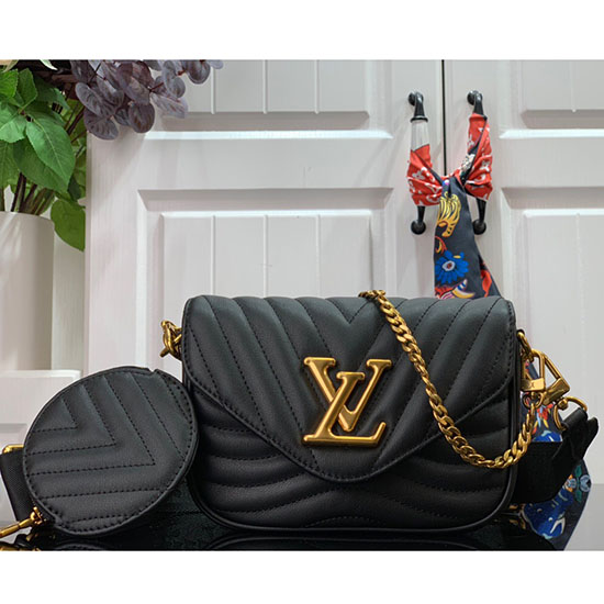 Louis Vuitton New Wave Multi Pochette Black M56468