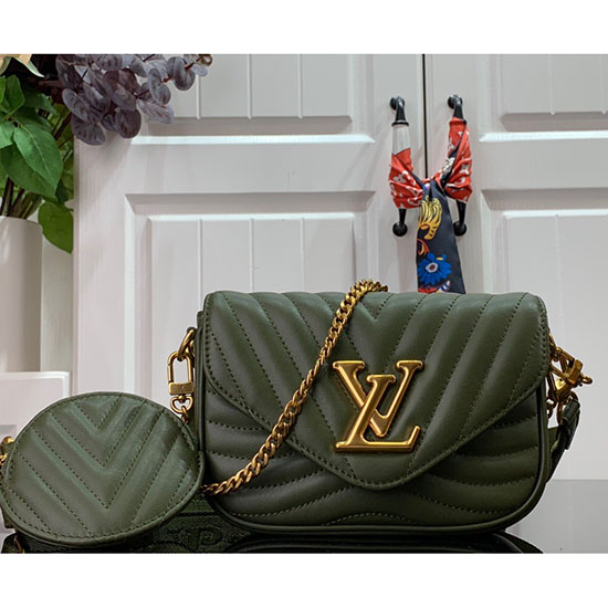 Louis Vuitton New Wave Multi Pochette Green M56468