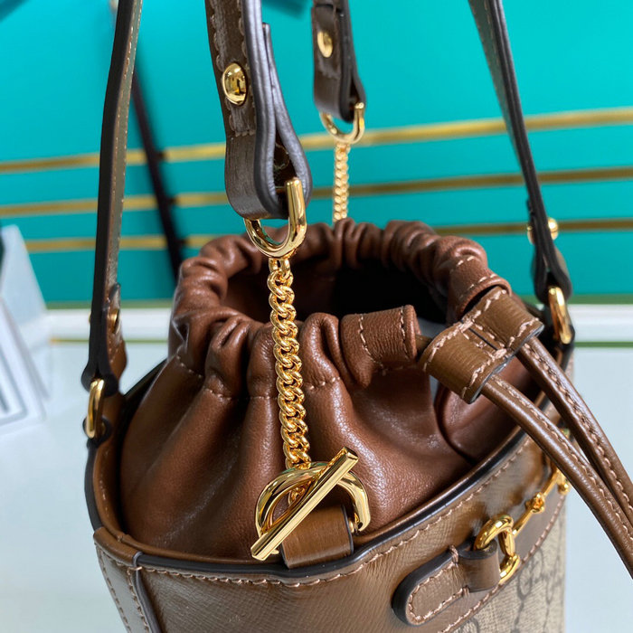 Gucci Horsebit 1955 Small Bucket Bag 637115