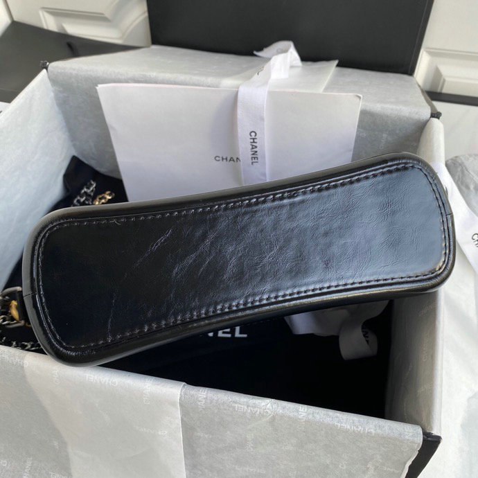 Chanel Gabrielle Hobo Handbag Black AS1582