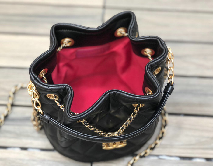 Chanel Lambskin Bucket Bag AS2057
