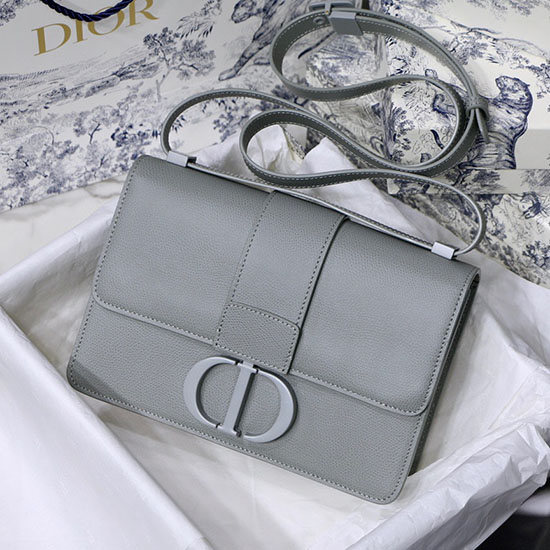 Dior 30 Montaigne Calfskin Bag Grey M9030