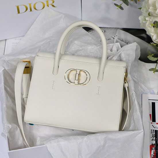 Dior Medium St Honore Tote White M8012