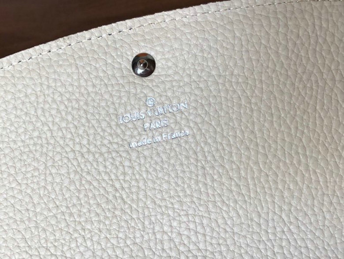 Louis Vuitton Mahina Leather Iris Wallet Cream M60143