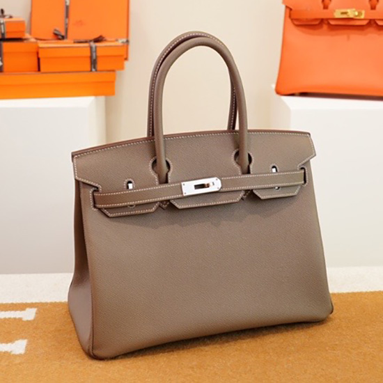 Hermes Epsom Leather Birkin Bag Coffee HB253035