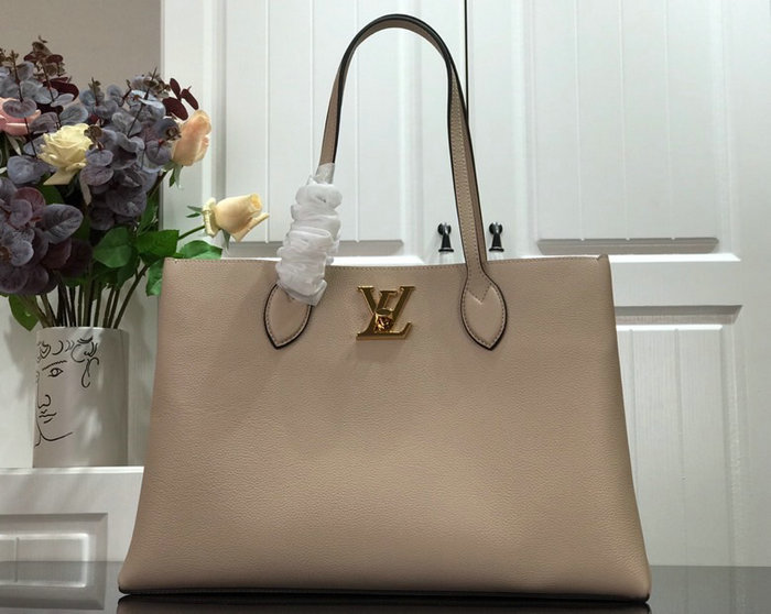 Louis Vuitton Lockme Shopper Greige M57346
