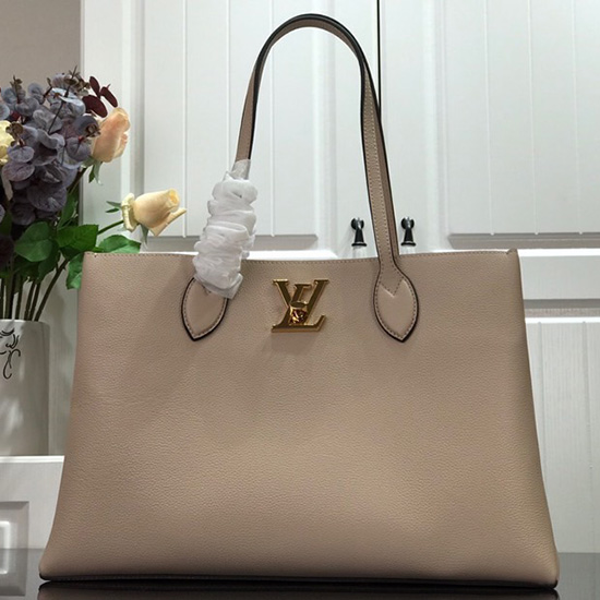 Louis Vuitton Lockme Shopper Greige M57346