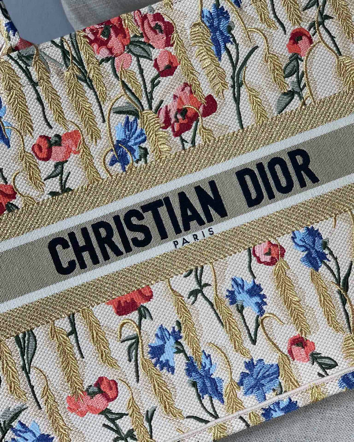 Dior Embroidered Canvas Book Tote MD19042