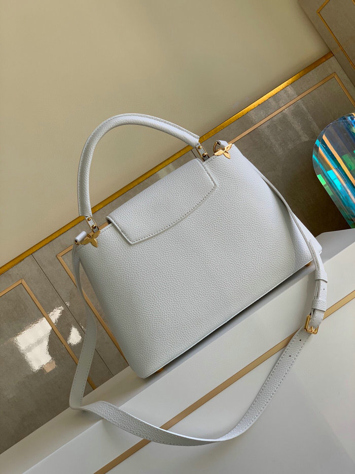 Louis Vuitton CAPUCINES MM White M54663
