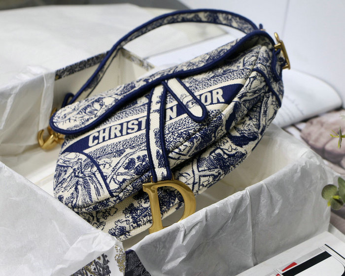 Dior Oblique Canvas Saddle Bag M90012