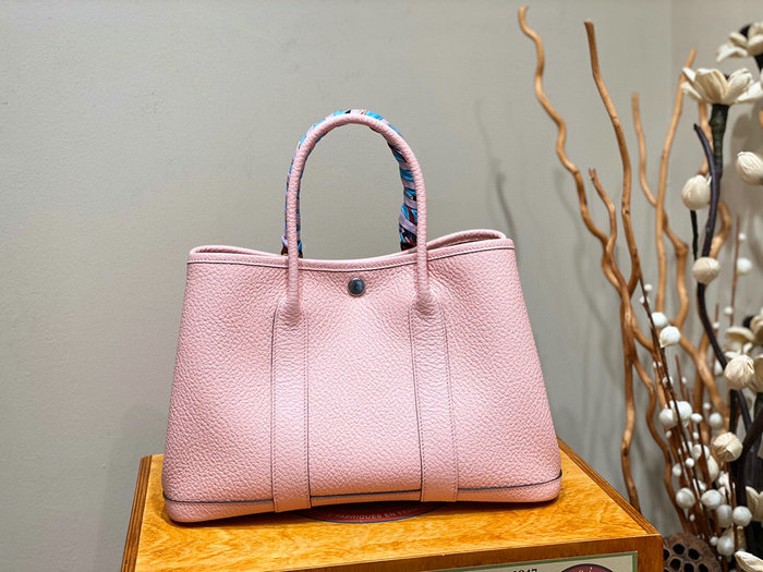 Hermes Leather Garden Party 30 36 Bag Pink HG30361