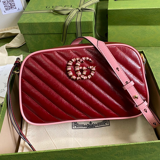Gucci GG Marmont Small Shoulder Bag Red 447632