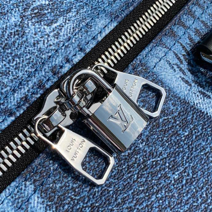 Louis Vuitton Keepall Bandouliere 50 Blue N50059