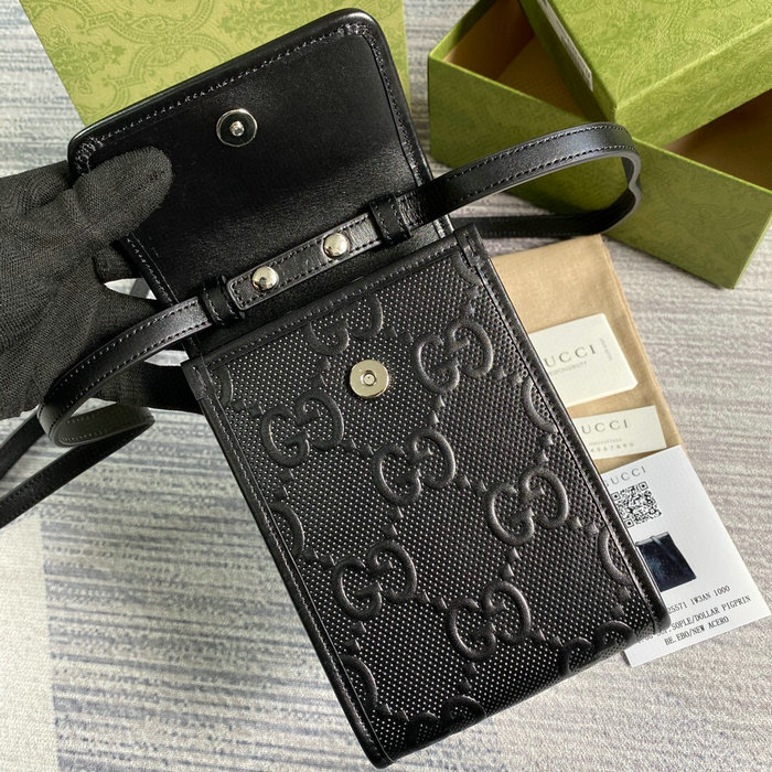Gucci GG embossed mini bag Black 625571
