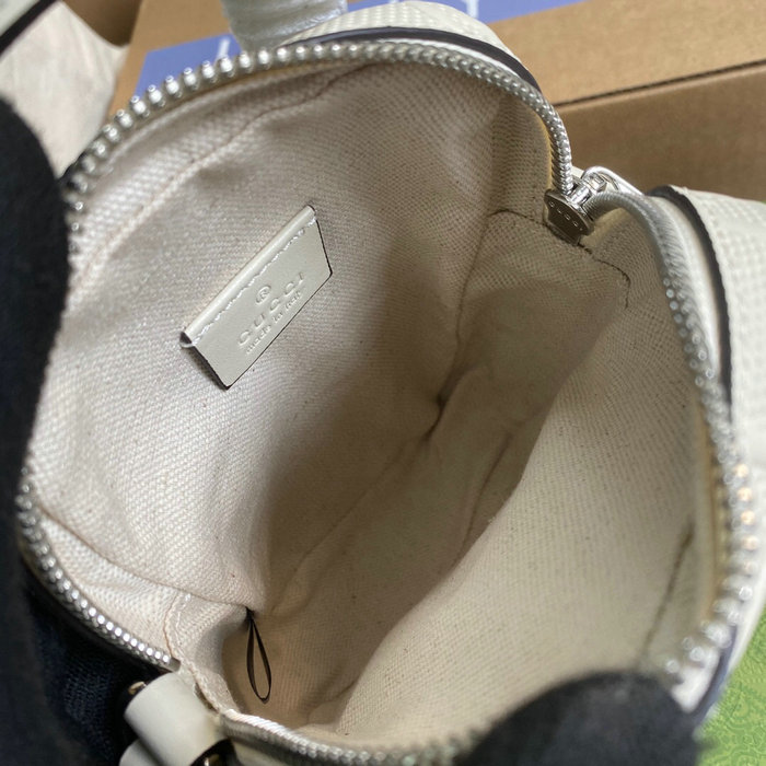 Gucci GG embossed mini bag White 658553