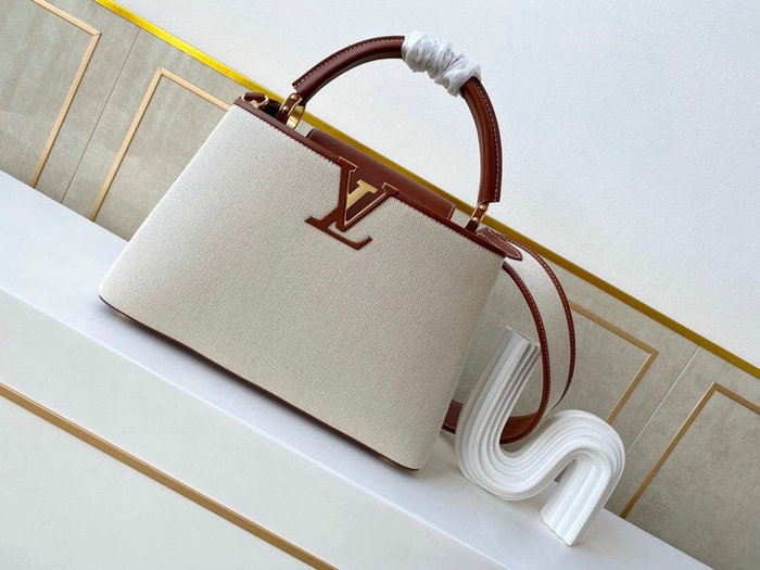 Louis Vuitton CAPUCINES MM White M57351