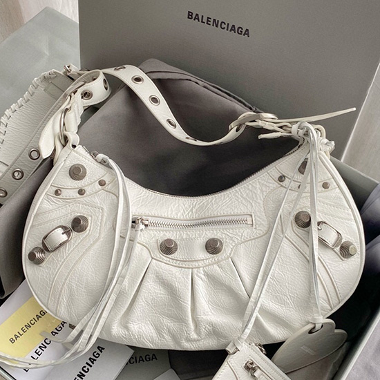 Balenciaga Le Cagole Shoulder Bag White B67137