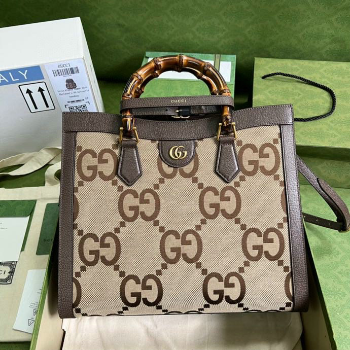 Gucci Diana Medium Tote Bag with jumbo GG 655658