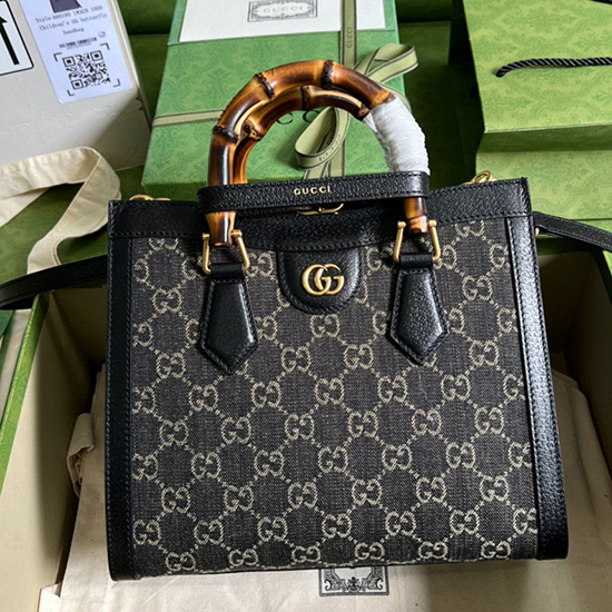 Gucci Diana Small Tote Bag Black 660195
