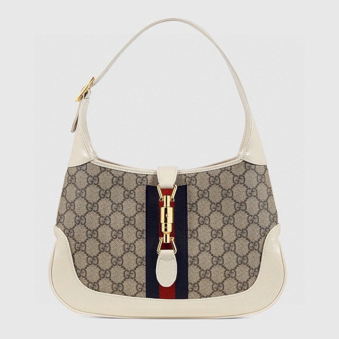 Gucci Jackie 1961 Small Shoulder Bag White 636706