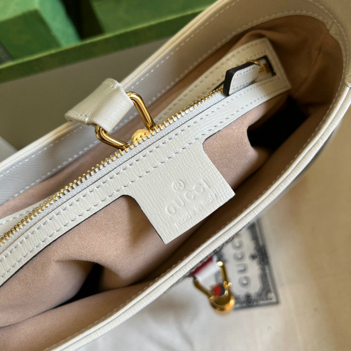 Gucci Jackie 1961 Small Shoulder Bag White 636706