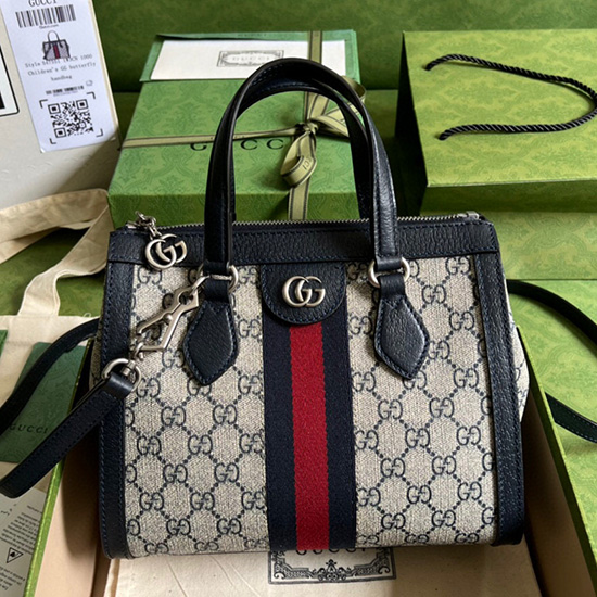 Gucci Ophidia small GG tote bag Blue 547551