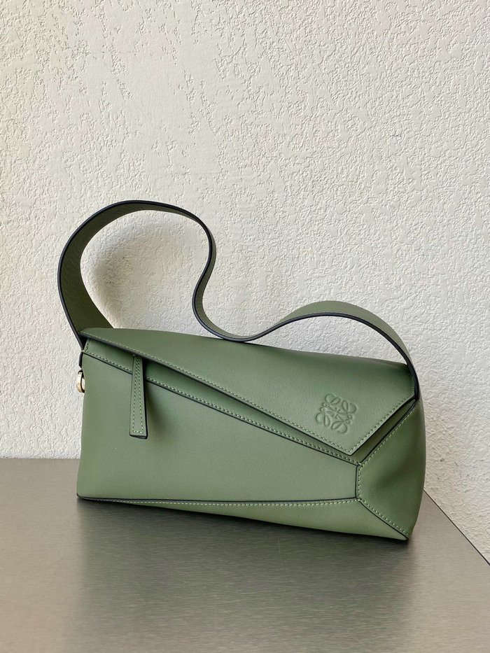 Loewe Puzzle Hobo Shoulder Bag Green 51067