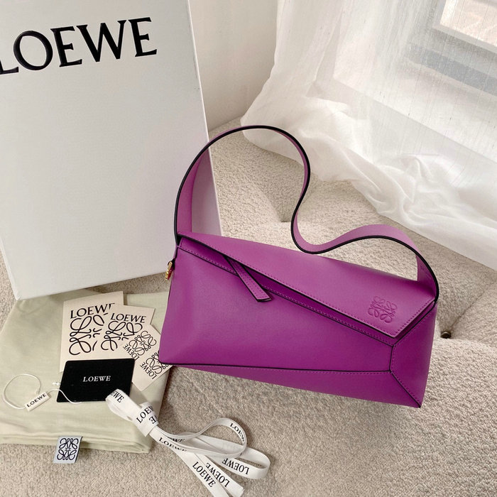 Loewe Puzzle Hobo Shoulder Bag Purple 51067