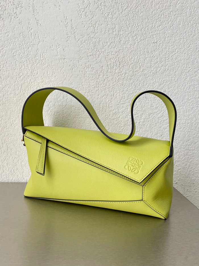 Loewe Puzzle Hobo Shoulder Bag Yellow 51067