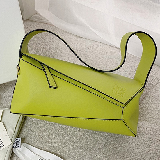 Loewe Puzzle Hobo Shoulder Bag Yellow 51067