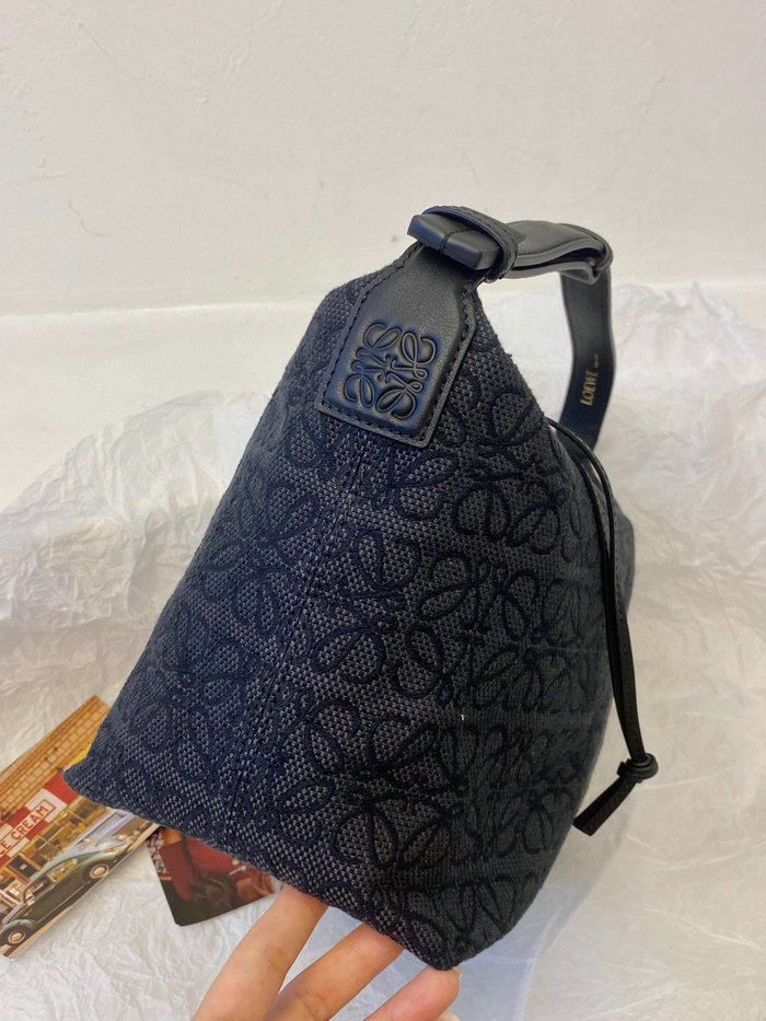 Loewe Small Cubi bag in Anagram jacquard Black 90668
